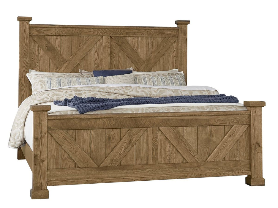 Vaughan Bassett Yosemite Queen Panel Bed in Natural image
