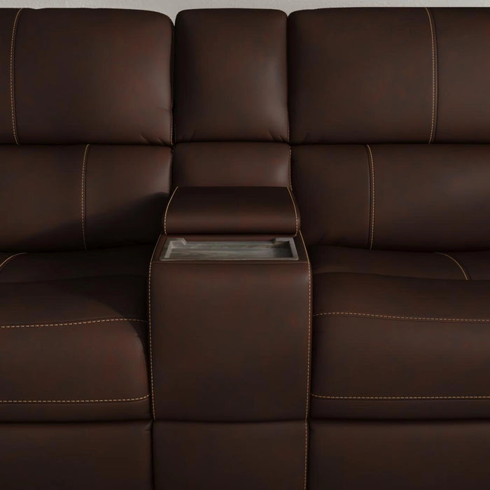 Henry Latitudes Power Reclining Loveseat with Console & Power Headrests & Lumbar - 5000006145
