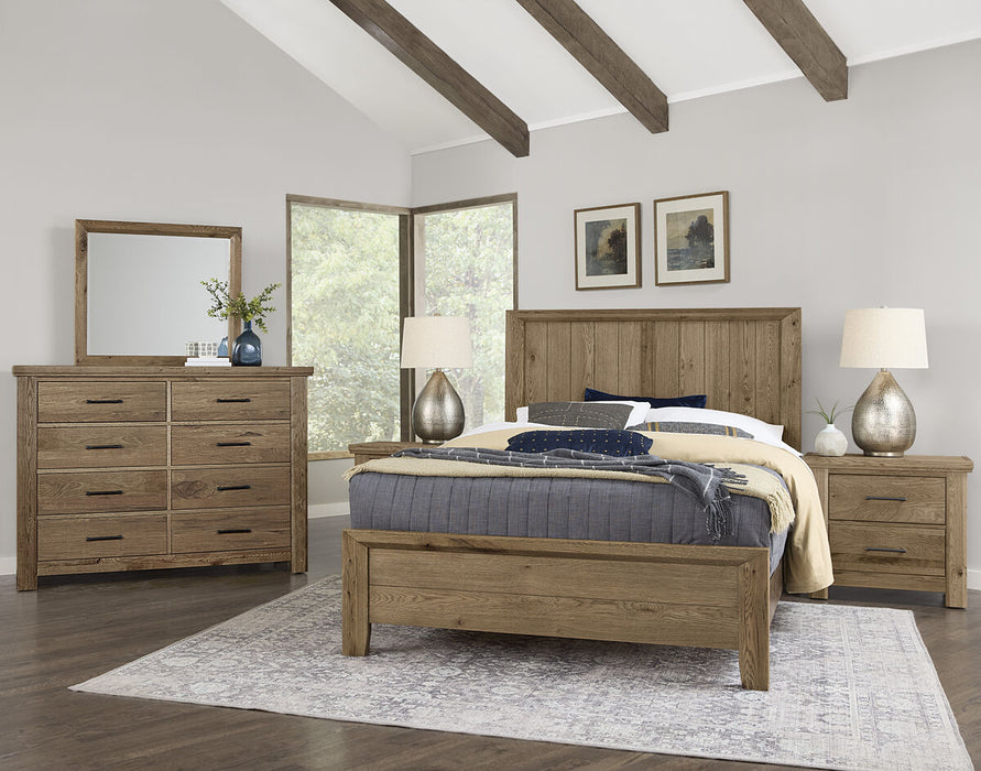 Vaughan Bassett Yellowstone Queen Panel Bed in Chestnut Natural