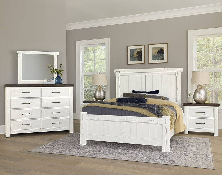 Vaughan Bassett Yellowstone 8 Drawer Dresser in White & Buckskin