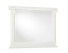 Vaughan Bassett Yellowstone American Dovetail Mirror in White & Buckskin image