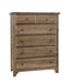 Vaughan Bassett Cool Farmhouse 5-Drawer Chest in Natural image