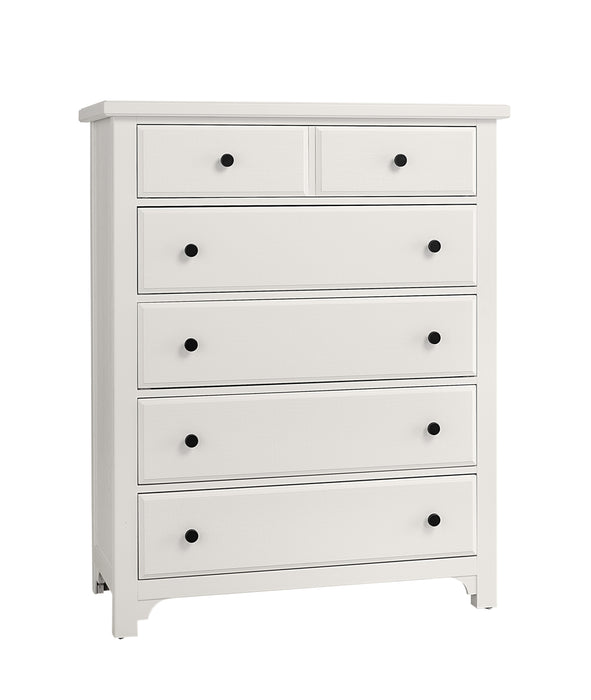 Vaughan Bassett Cool Farmhouse 5-Drawer Chest in Soft White image