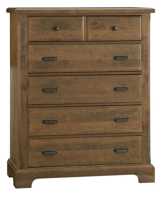 Vaughan Bassett Lancaster County 5 Drawer Chest in Amish Cherry image