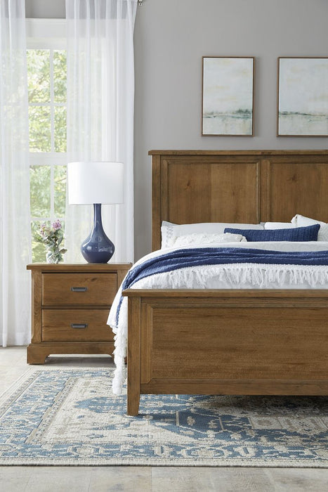 Vaughan Bassett Lancaster County 2 Drawer Nightstand in Amish Cherry