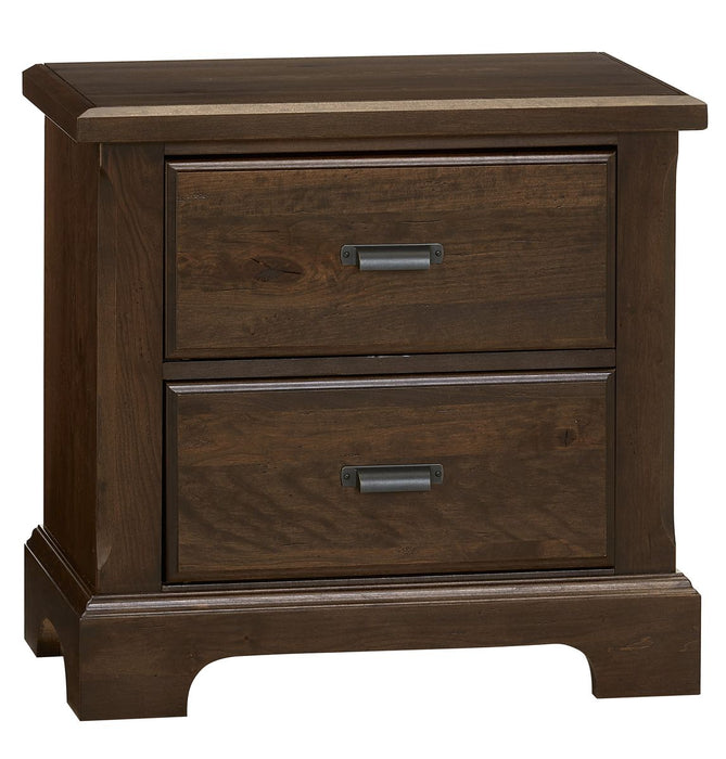 Vaughan Bassett Lancaster County 2 Drawer Nightstand in Amish Walnut image