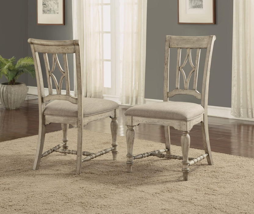 Flexsteel Wynwood Plymouth Upholstered Side Chair (Set of 2) in Gray