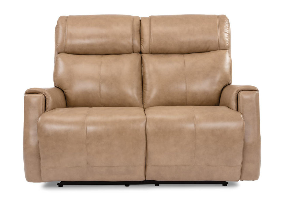 Flexsteel Latitudes Holton Leather Power Reclining Loveseat w/Power Headrests image