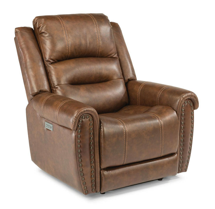 Flexsteel Oscar Power Lift Recliner with Power Headrest and Lumbar