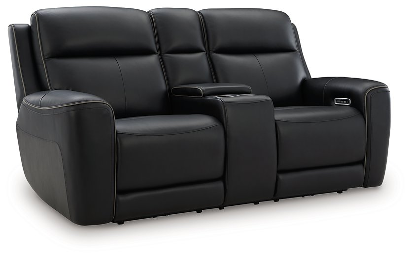 5Z-Comfort Power Reclining Loveseat with Console