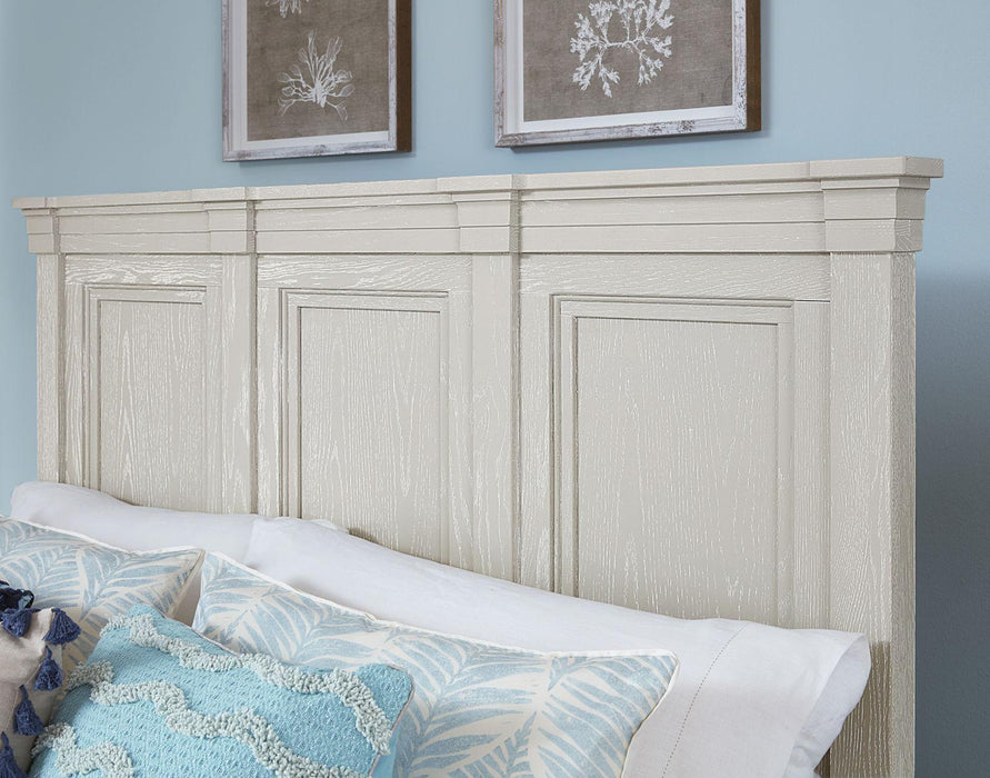 Vaughan-Bassett Passageways Oyster Grey King Mansion Bed in Grey