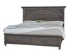 Vaughan Bassett Vista Queen Mansion Storage Bed in Grey Oak image