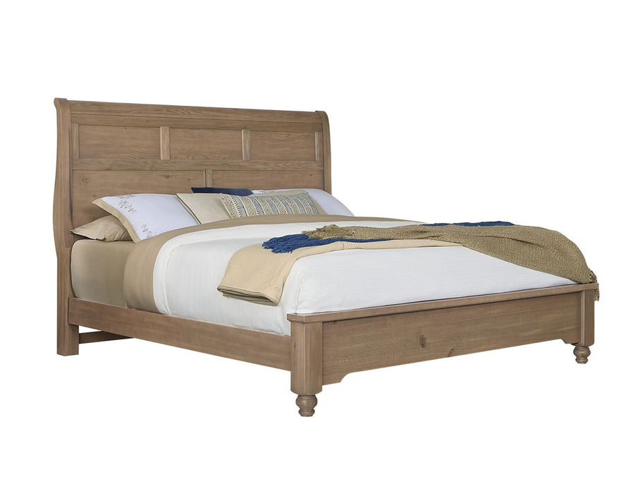 Vaughan Bassett Vista King Sleigh Bed in Natural Oak image